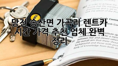 당진 송산면 가곡리 렌트카: 시간, 가격, 추천 업체 완벽 정리