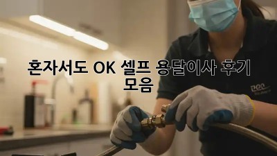 혼자서도 OK! 셀프 용달이사 후기 모음